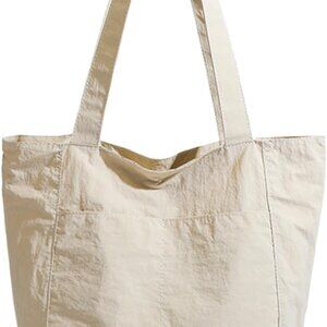 Nylon Tote Bag Lightweight Unisex Large Utility Work Shoulder Travel Purse